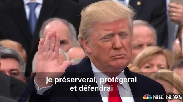 Le serment et les premiers mots de Trump, président des États-Unis
