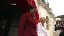 Etats-Unis: le couple Obama et Melania Trump au Capitole