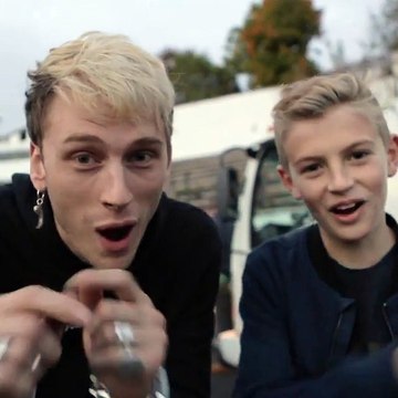 machinegunkellyfrom behind the scenes of the #BadThingsVideo young gun x younger gun