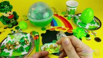 St. Patricks Day Surprise Egg Candy Party! Opening Toy and Candy Filled Surprise Eggs!