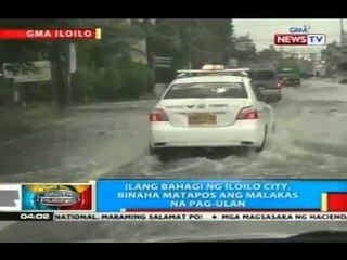 Ilang bahagi ng Iloilo City, binaha matapos ang malakas na pag-ulan