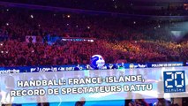 Handball: France-Islande, record de spectateurs battu