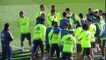 Zinédine Zidane lance un défi à Cristiano à l'entrainement