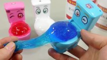 DIY How To Make Toilet Poop Colors Slime Learn Numbers Counting Surprise Toys