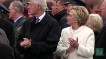 Las reacciones de Hillary Clinton durante la toma de poder de Donald Trump