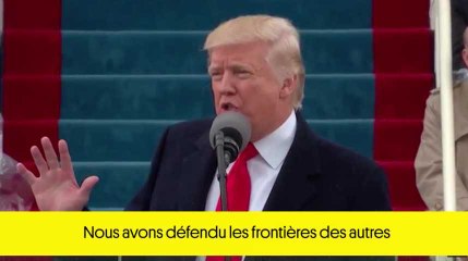 Le discours de Donald Trump en deux minutes