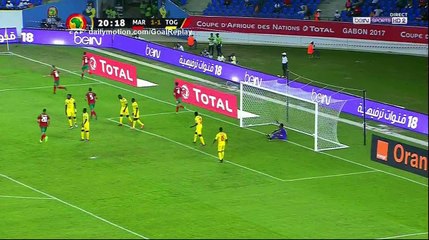 Ghannam Romain Saiss Goal HD - Morocco 2 - 1 Togo - 20.01.2017