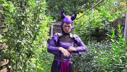 DOCTOR IRONMAN CURING FROZEN ELSA of Snake Poison Spiderman vs Maleficent. Ep. 117