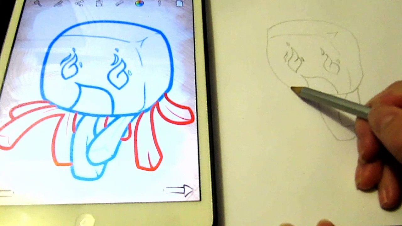 Как нарисовать Chibi Minecraft  для детей How to draw for children How to Draw Chibi Minecraft Ghast
