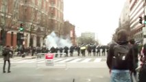 Protesters and police clash in downtown D.C. on Inauguration Day