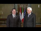 Roma - Mattarella incontra il Presidente della Repubblica del Paraguay (20.01.17)