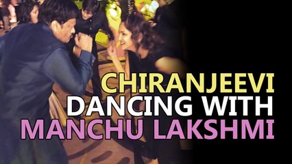 chiranjeevi dancing with manchu lakshmi unseen video