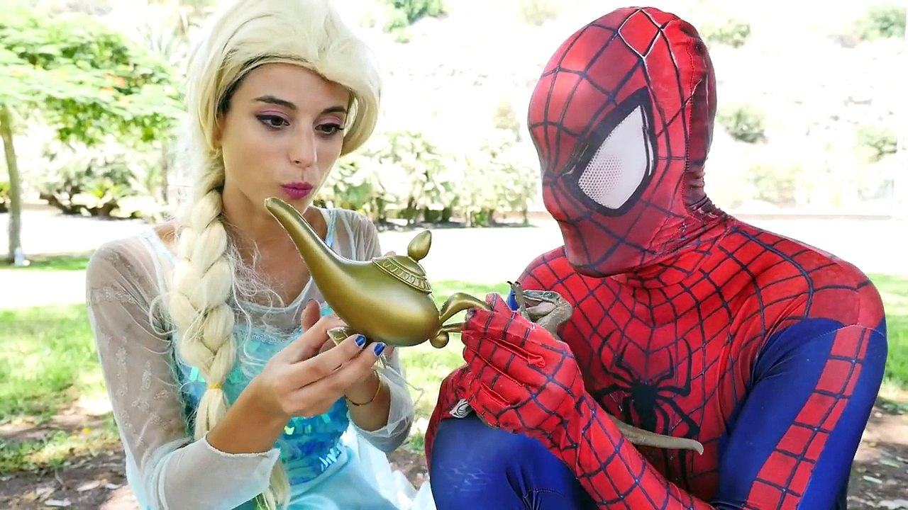 Spiderman Becomes a MERMAID & KISSES ARIEL vs Frozen Elsa! w/ Bad Baby & Joker FUN PRANK!