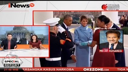 Obama Sambut Donald Trump dan Istri
