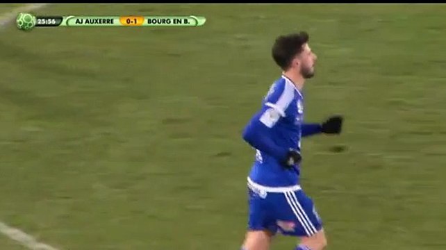 0-1 Jason Berthomier - AJ Auxerre 0-1 Bourg-Péronnas 20.01.2017 HD