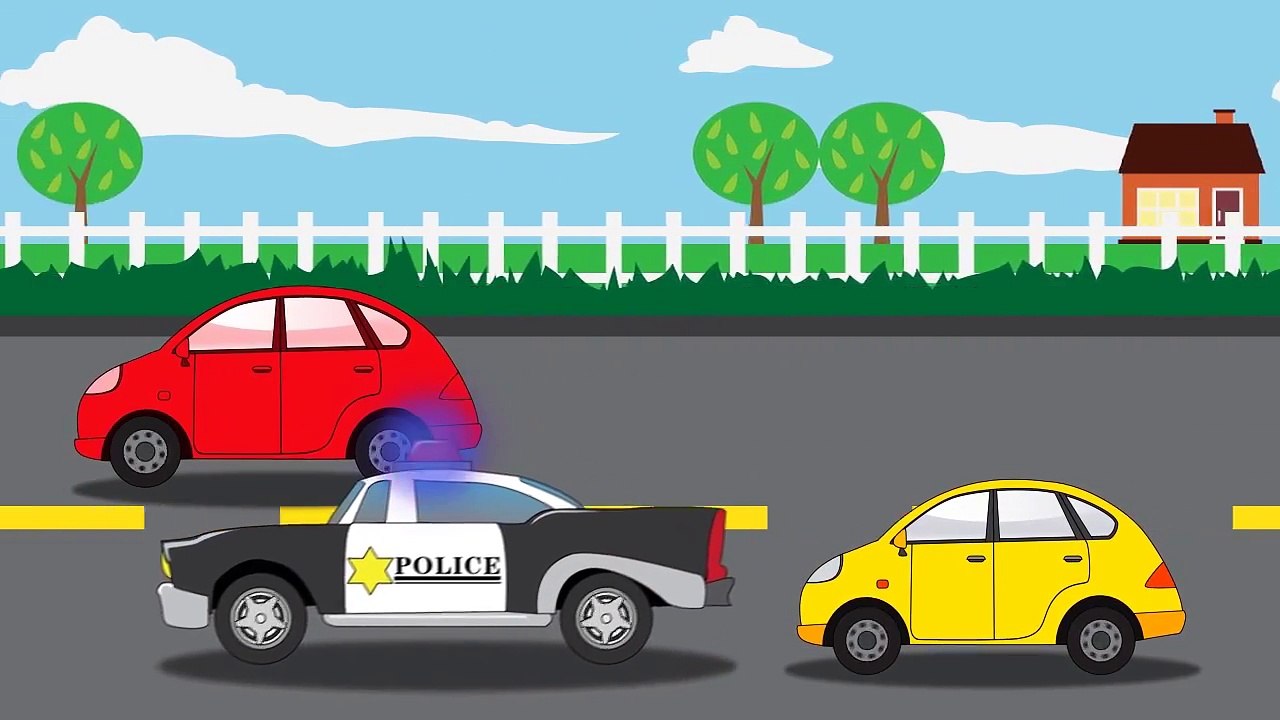 Videos for kids: Police Car | Cartoons for kids | ABC Song | Wheels On The Bus | Children