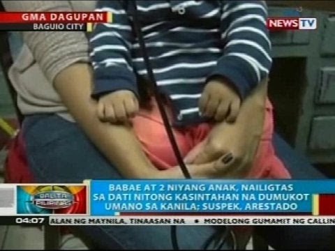 Babae at 2 niyang anak, nailigtas sa dati nitong kasintahan na dumukot umano sa kanila