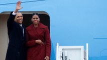 Obama flies out of DC as Biden takes train