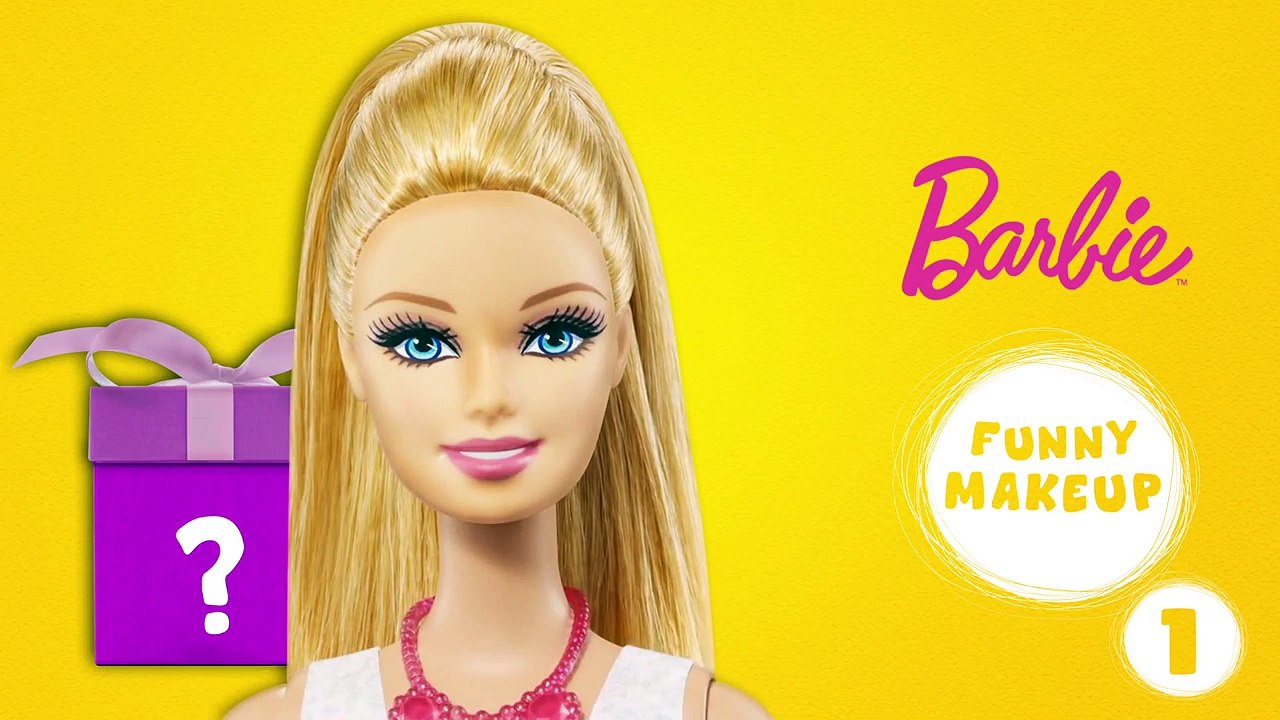 Barbie makeup-Barbie Facepainting-Barbie toys fun makeup face painting 01