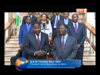 Audience du chef de l'Etat avec son homologue Boni Yayi