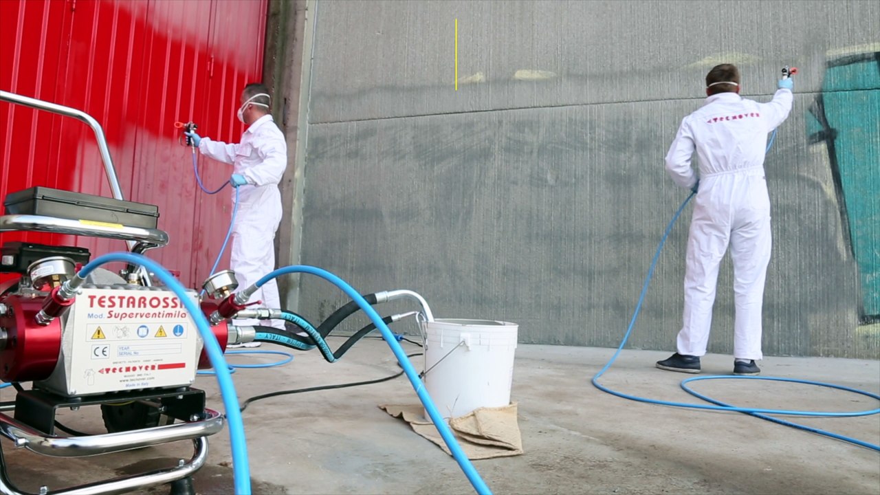 Pompa Airless TECNOVER mod. TR20000 per applicare due prodotti differenti in contemporanea