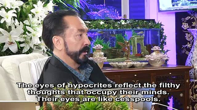 The eyes of hypocrites reflect the darkness of his soul