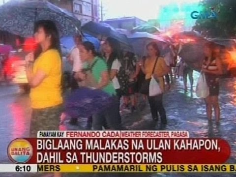 UB: Biglaang malakas na ulan kahapon, dahil sa thunderstorms