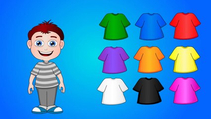 Learn Colors With Clothes Colors | Colours to Kids Children Toddlers Baby