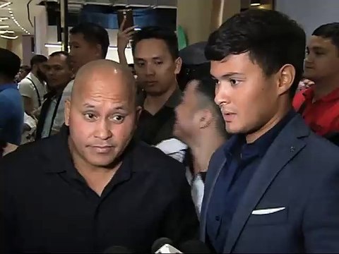 Watch: PNP Chief 'Bato' Dela Rosa attends Matteo Guidicelli's movie premiere