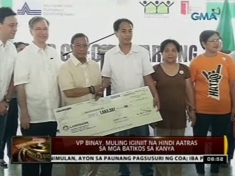 24Oras: VP Binay, handa raw harapin ang mga batikos sa kanya