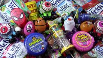 A lot of Welchs Candy & Surprise Eggs - Learn Colors with Candies