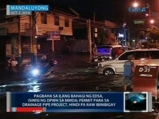 Saksi: Pagbaha sa ilang bahagi ng EDSA, isinisi ng DPWH sa MMDA