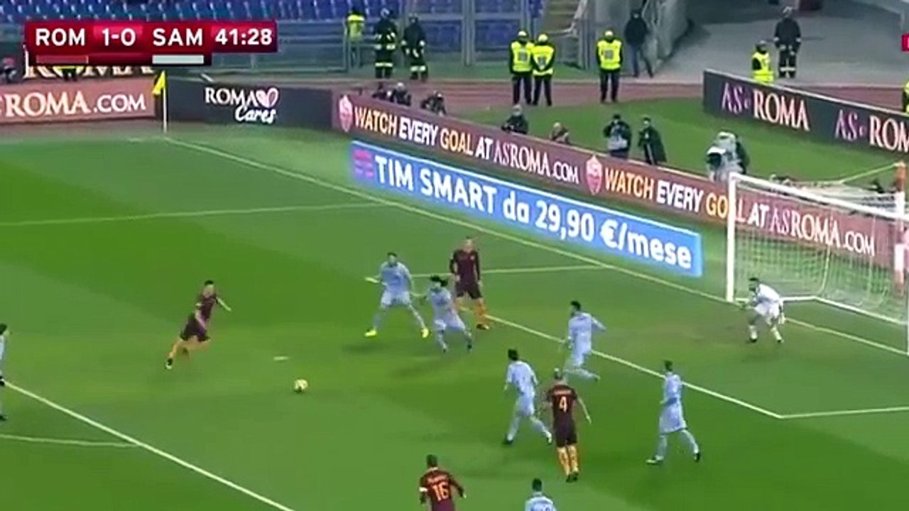 AS Roma vs Sampdoria 4-0 Highlights & All Goals 19-01-2017