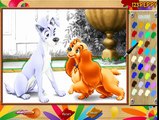 DISNEY LADY AND THE TRAMP GAME - COLOREANDO A LA DAMA Y EL VAGABUNDO - LADY AND THE TRAMP