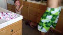 Epic Twin Meltdown - Parents Pretend to Drink Twins Milk-eWCUcscIxtQ