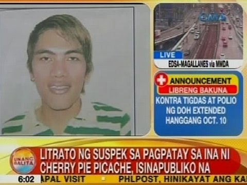 UB: Litrato ng suspek sa pagpatay sa ina ni Cherry Pie Picache, isinapubliko na