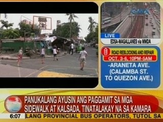 UB: Panukalang ayusin ang paggamit sa mga sidewalk at kalsada, tinatalakay na sa Kamara