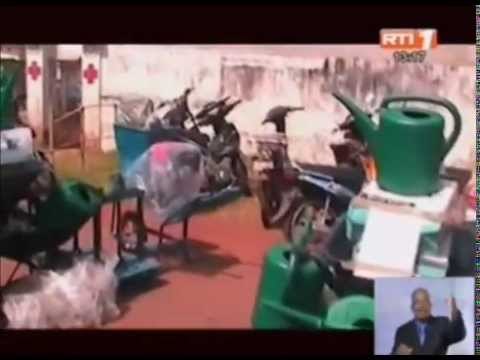 Extrait du JT RTI : Oumé / Dons de matériels agricoles agricoles aux Coopératives