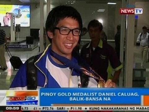 NTG: Pinoy gold medalist Daniel Caluag, balik-bansa na