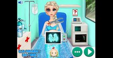 NEW мультик онлайн для девочек—Беременная Эльза в скорой—Игры для детей