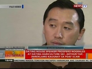 BT: Prospero Nograles at Arthur Yap, inireklamo kaugnay sa PDAF scam