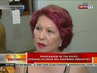 BT: Pagpanaw ni Tia Pusit, ipinagluluksa ng showbiz industry