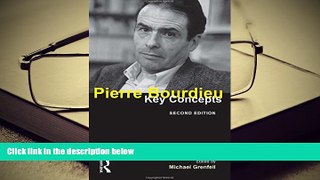 Epub  Pierre Bourdieu: Key Concepts Trial Ebook
