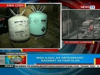 Mga iligal na refrigerant, nasabat sa pantalan sa Cebu City
