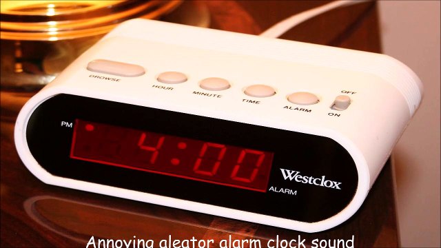 Annoying aleator alarm clock sound