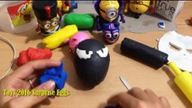 Play Doh Venom Surprise Egg. Venom Toys 2016 Surprise Eggs Captain America Spiderman Venom