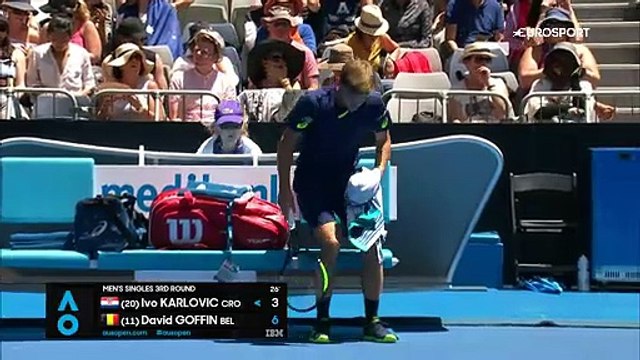 Avustralya Açık: David Goffin - Ivo Karlovic (Özet)