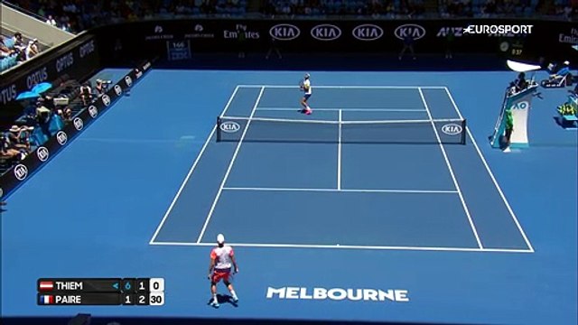 Avustralya Açık: Dominic Thiem - Benoit Paire (Özet)