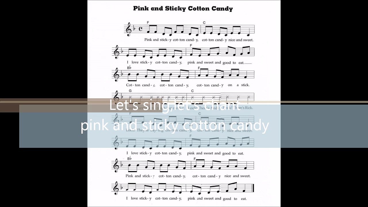 pink and sticky cotton candy