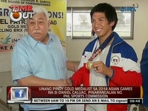 Unang Pinoy Gold Medalist sa 2014 Asian Games na si Daniel Caluag, pinarangalan